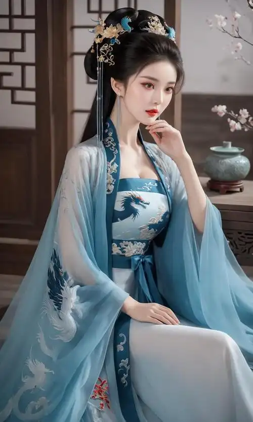 ai壁纸,国风汉服美女,有着东方女性的独特魅力