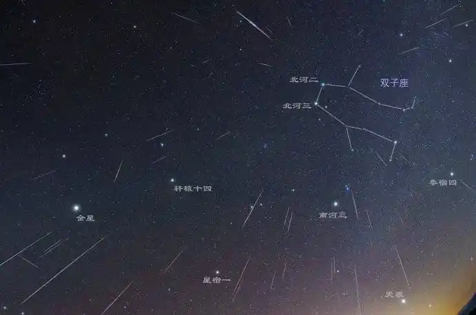 双子座的星空图清晰的