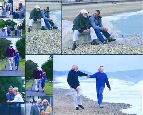 谈心的国外人物高清图片