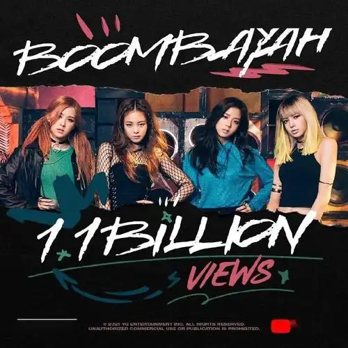 blackpinkboombayahmv点击量突破11亿次首个拥有3部超