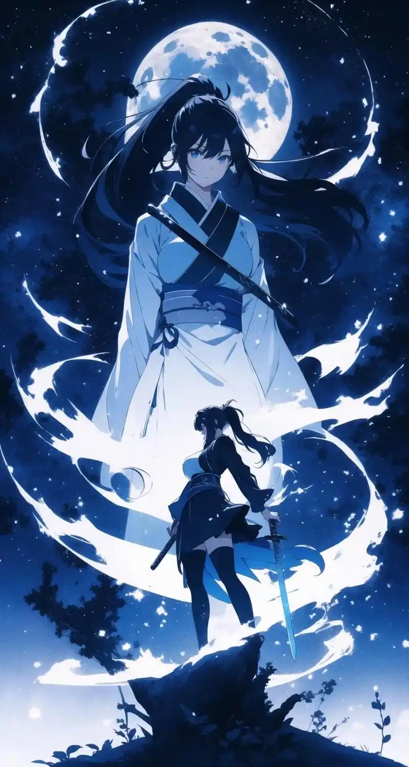 剑客的孤独谁能懂啊#ai绘画 #二次元 #手机墙纸 - 抖音