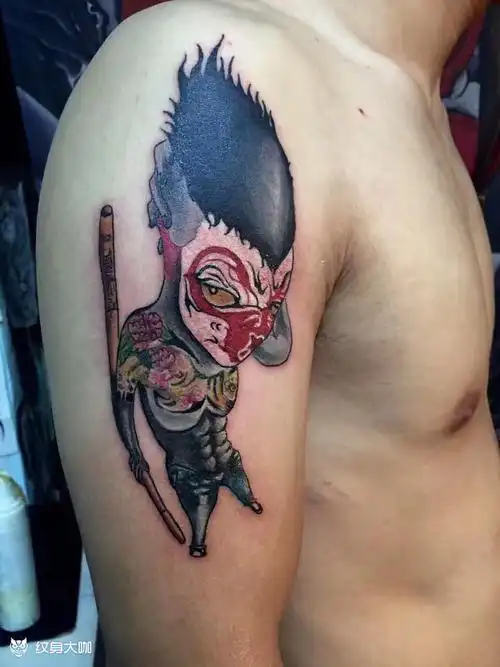 社会猴_纹身图案手稿图片_凯旋的纹身作品集