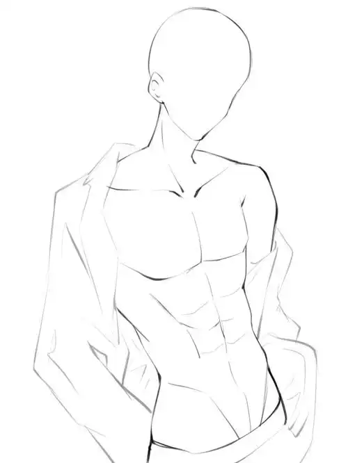 不会画腹肌,但是馋男体了09(04﹃0409)提前练练#人体  #人体