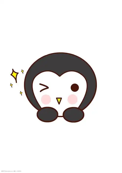 小清新动物手绘可爱企鹅png图片-图行天下图库