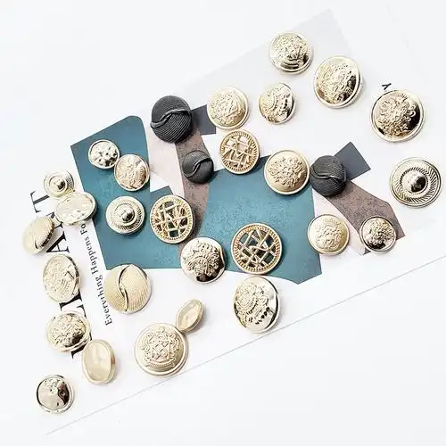 金属纽扣复古高脚金色手缝扣男士大衣钮扣风衣开衫西服女外套扣子