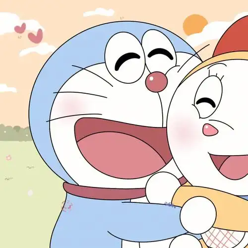 只想和你贴贴多啦a梦情头