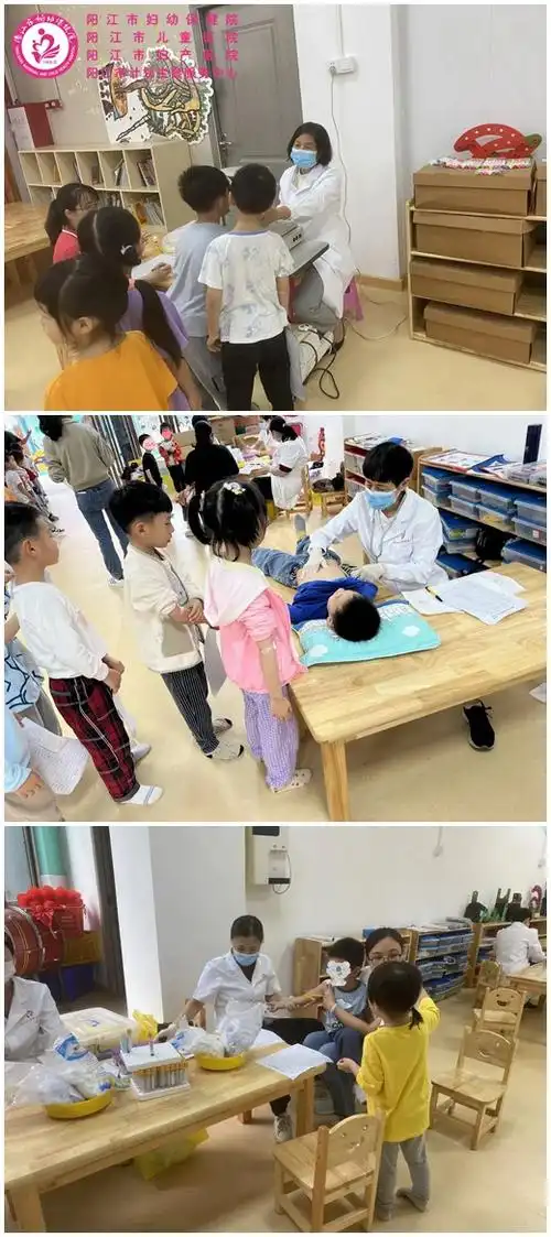 我院走进市直幼儿园开展2024年集体幼儿体检工作