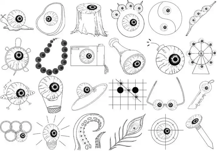 眼球的联想图形创意设计视觉传达