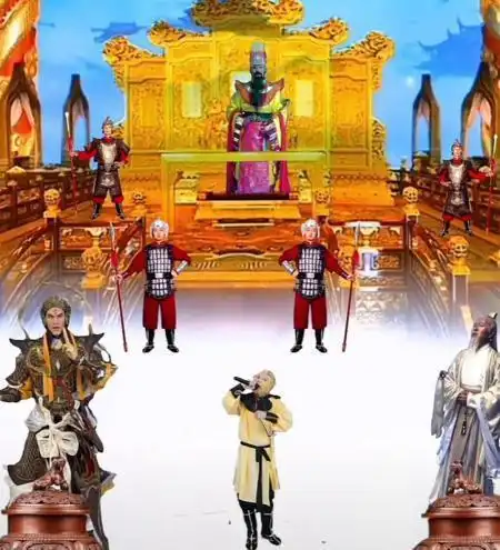 好家伙直播又玩出新花样孙悟空南天门喊麦蹦迪3万网友围观