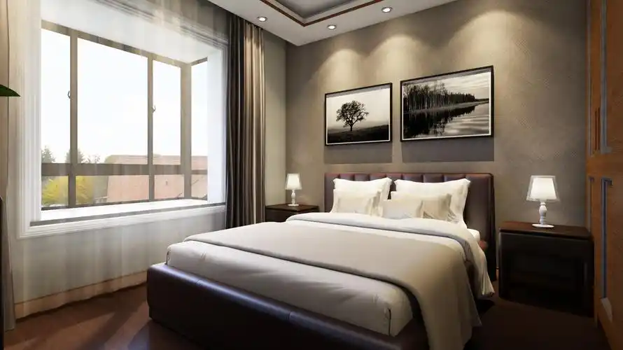 中式风格主卧装修设计效果图