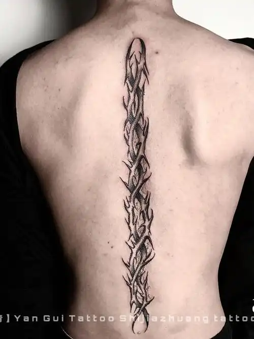 荆棘_纹身图案手稿图片_范晨阳的纹身作品集