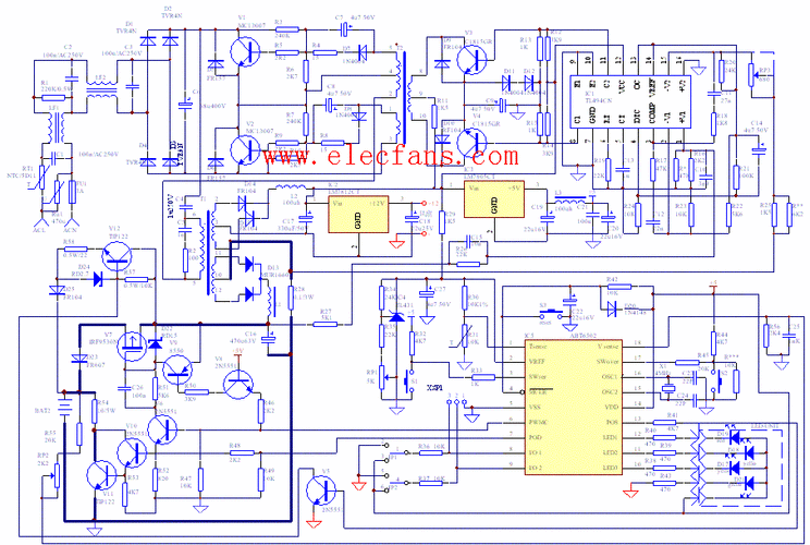 脉冲充电器电路图