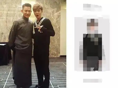 鹿晗和刘德华站在一起,鹿晗官方报的是178cm,刘德华官方身高才174cm