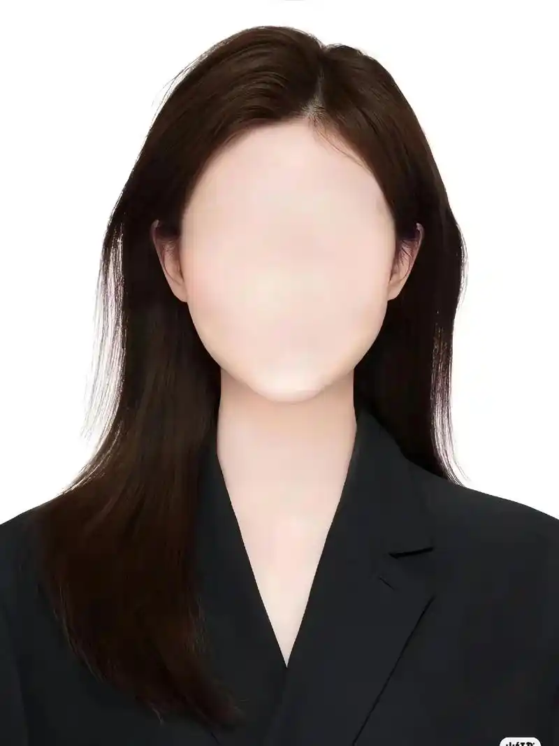 职场西装证件照模板.