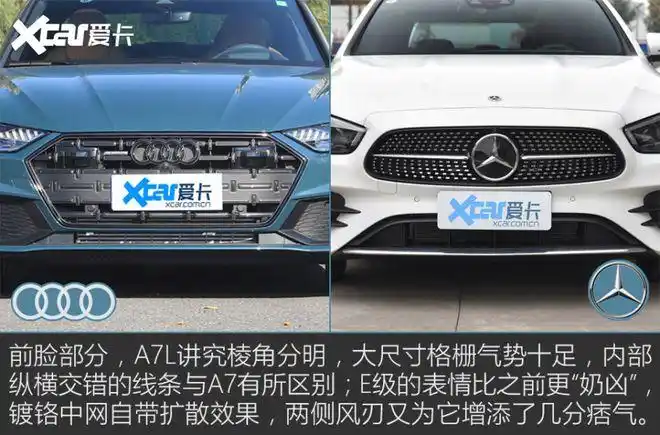 奥迪a7l对比奔驰e级老邻居新对手