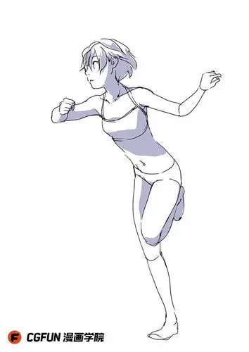 教你如何画好漫画教程37-各种跑姿