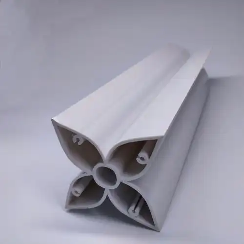 塑胶pvc异型材加 工pvc白色挤出异型材制品 塑料挤出硬质型材