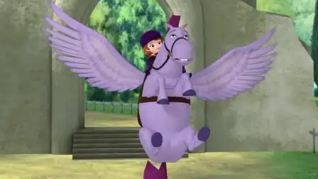 小公主苏菲亚:苏菲亚最终还没能一次就通过飞马比赛的测验,可惜