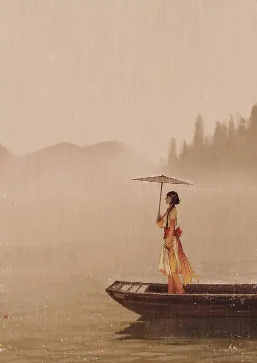 手绘,板绘,古典,天空,古韵,彩色,动植物,回忆,水墨,素描古色古香