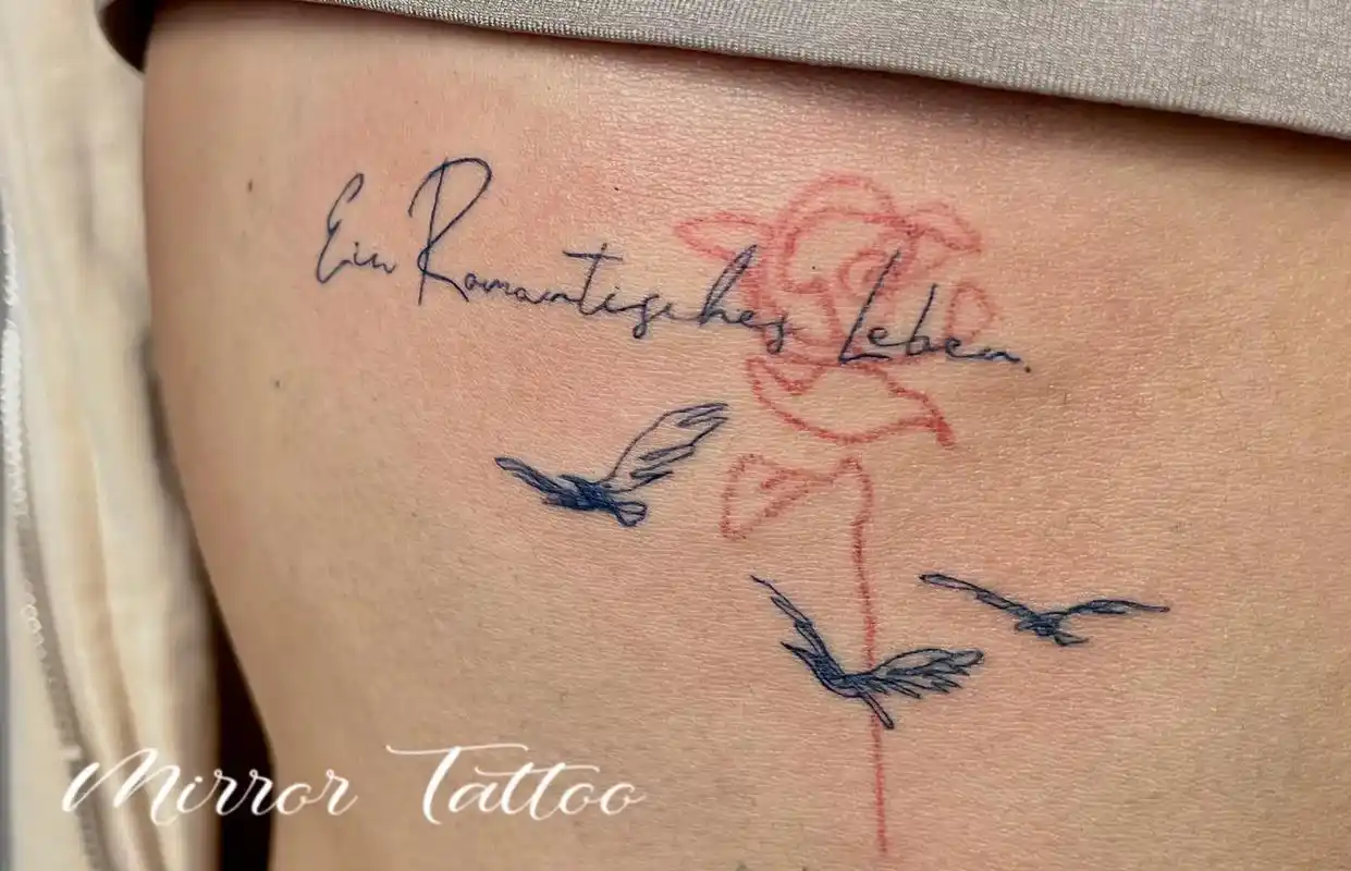 原创纹身作品浪漫至死不渝