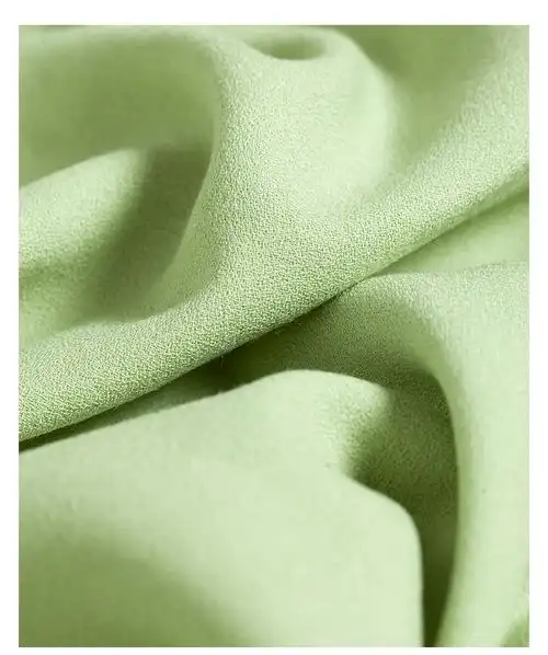 煊缎清新果绿色西装布料纯色粘胶纤维垂坠阔腿裤面料春秋风衣diy手工