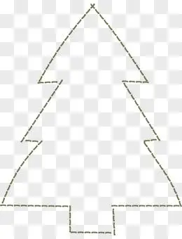 卡通手绘虚线简易画