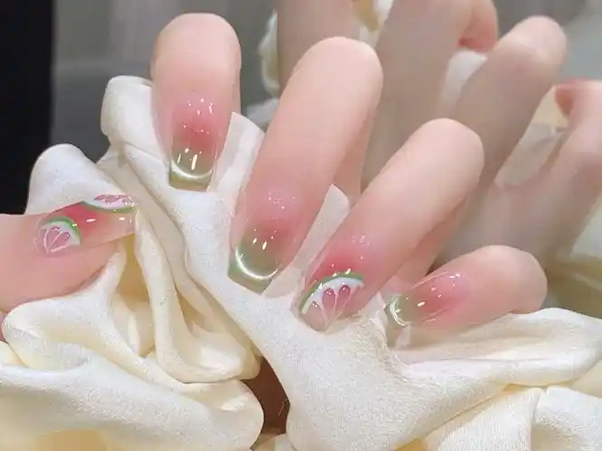 小清新柠檬美甲 #超好看的美甲 #让我看看谁还不会秀美甲 #刚做的指甲