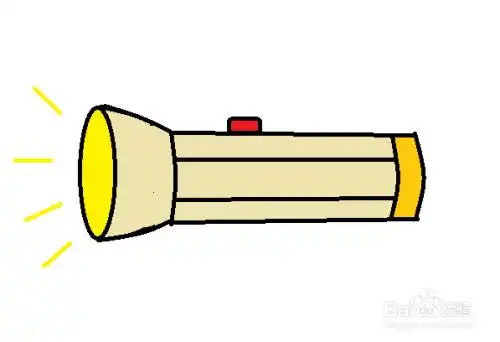 简笔画手电筒的照片