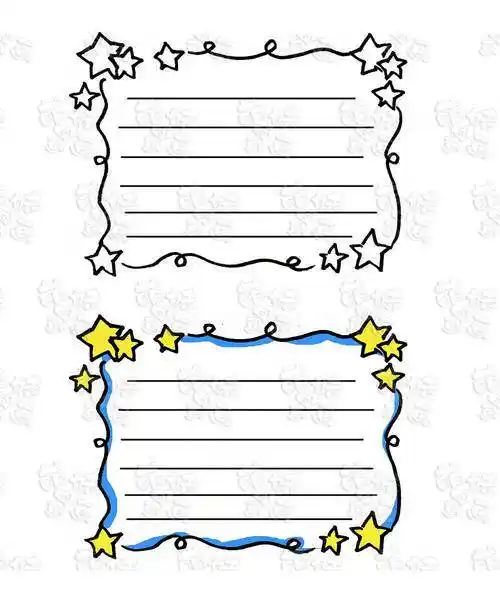 手抄报边框简笔画 小报边框简单漂亮手绘