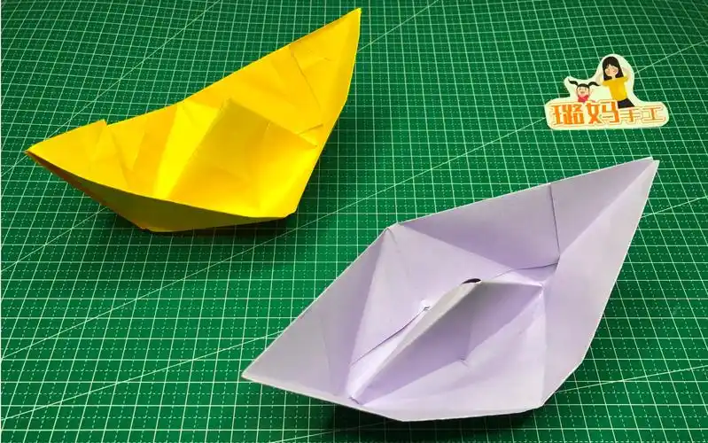 [折纸]小船折纸方法,简单易学,孩子们喜欢的亲子手工