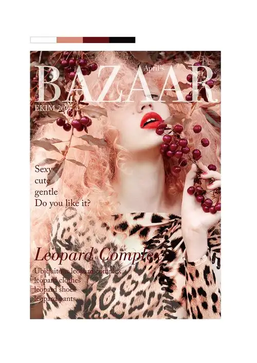 时尚杂志封面排版