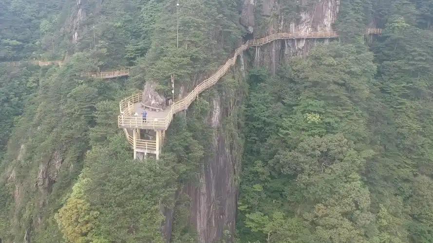 (航拍)宜春市明月山青云栈道1,20210608