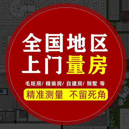 设计师全国上门量房3cad代画测量房屋户型尺寸测量商铺尺寸平面图