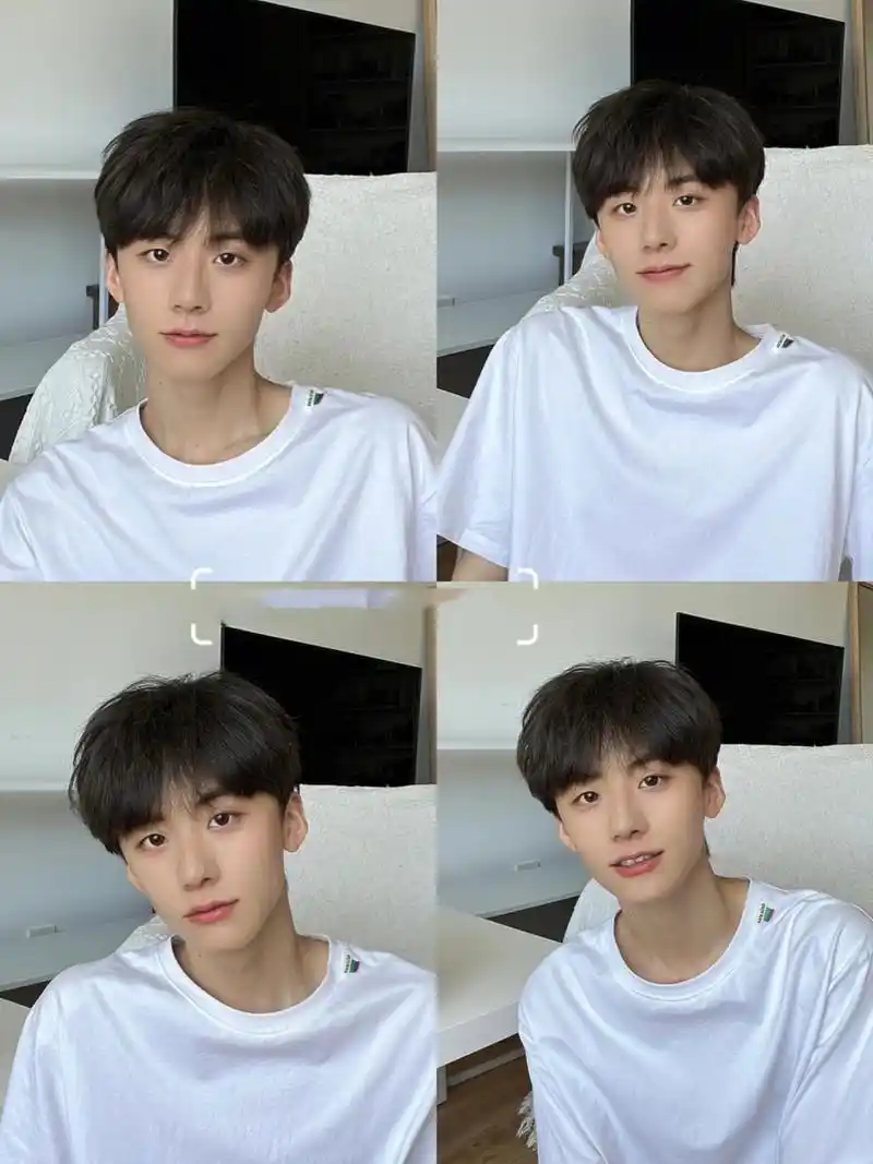 少年感十足的自然微分碎盖发型 男生碎盖发型这个发型不挑脸型,还减龄