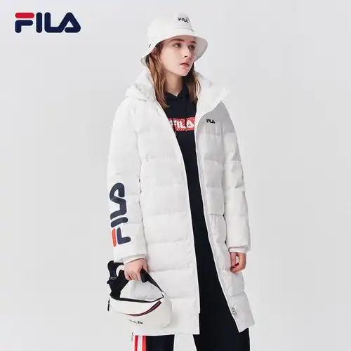 斐乐羽绒服2021年冬季新款中长款连帽潮流