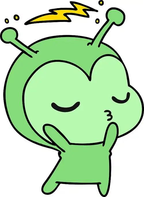 一个可爱的外星人的卡通图片下载