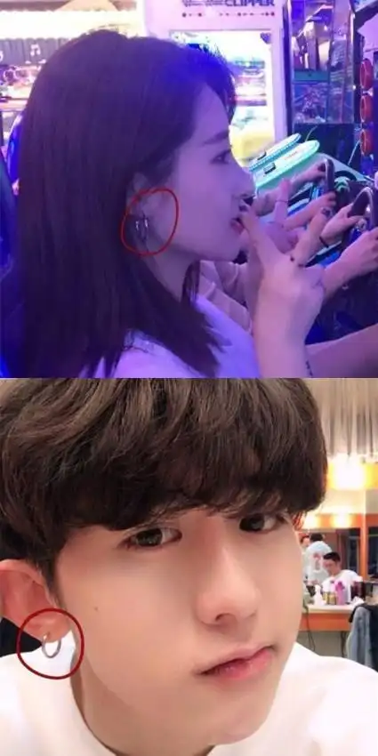 蔡徐坤女友曝光戴情侣耳钉晒同款自拍女方是创造101选手