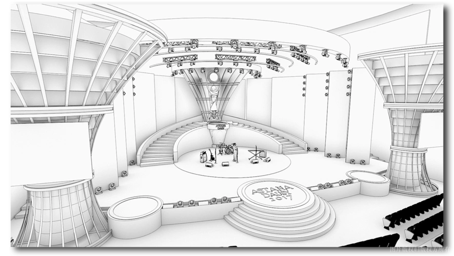 阿斯塔纳dausy舞台设计概念