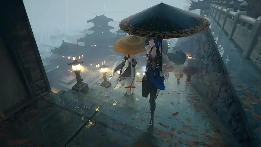 有哪些有意境的动漫关于雨天的ipad高清壁纸? - 知乎