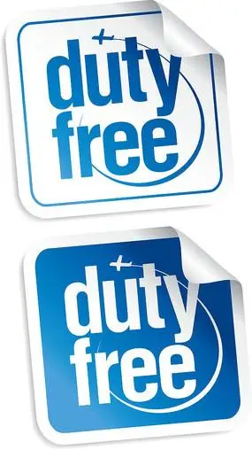 蓝色的英文商标贴