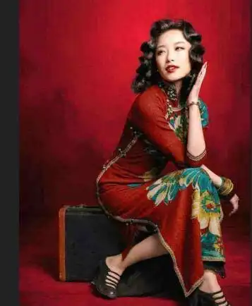 民国复古螺旋卷发发型图片