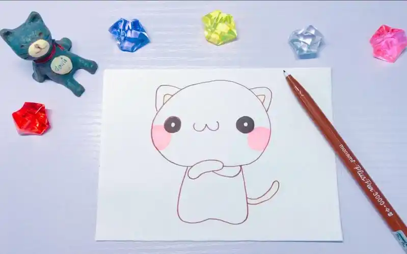 domi教你手绘小奶猫,简单几笔,萌翻了!