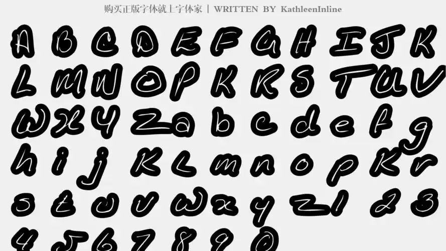 kathleeninline免费字体下载 - 英文字体免费下载尽在字体家