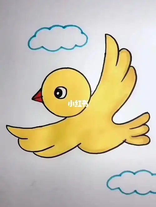 飞翔的小鸟简笔画教程简笔画教程人文绘画