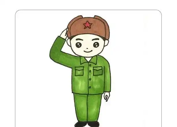 雷锋的简笔画:学习雷锋简笔画一学就会第2期图9