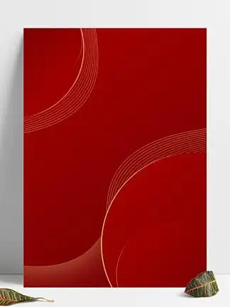 背景65345484高端商务金红色线条房地产开盘海报展板背景4543113红色