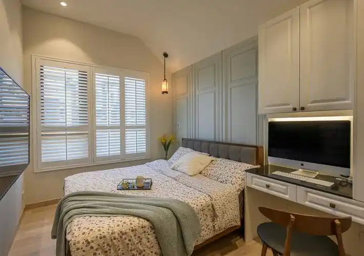 小户型50平两室一厅装修设计,竟暗藏10处超强收纳柜!服!