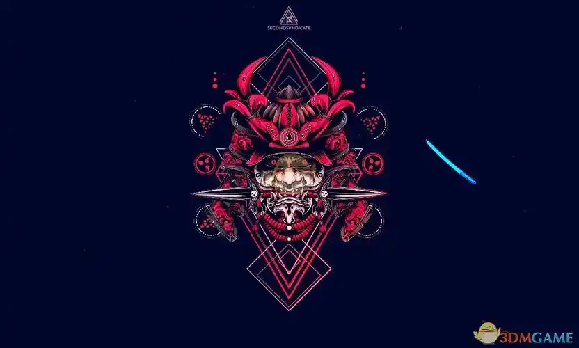 是一款鼠标带有特效的炫酷动态壁纸,画面是一个机械风格的武士大奖