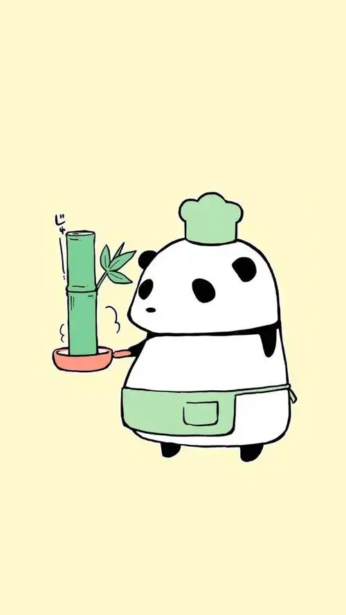 可爱卡通小熊猫