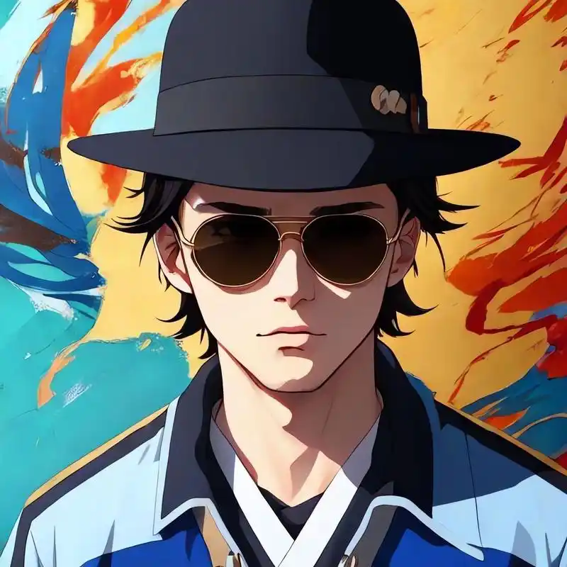 戴帽子墨镜的男生头像